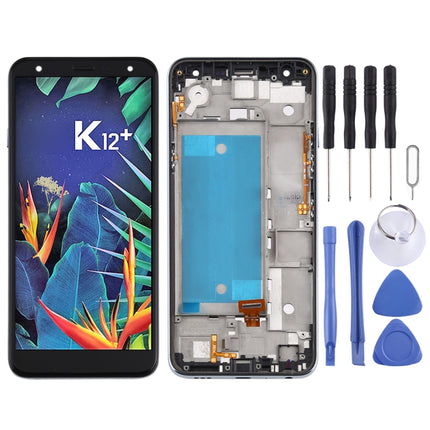 LCD Screen and Digitizer Full Assembly with Frame for LG K40 LMX420 / X4 2019 / K12 Plus,Double SIM, For LG K40(Double SIM)