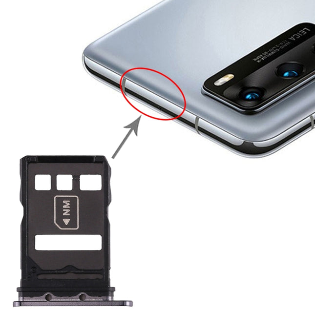 SIM Card Tray + NM Card Tray for Huawei P40, For Huawei P40