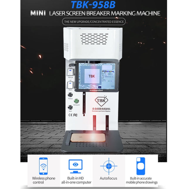 TBK958B Automatic Mini Laser Marking Screen Separater Repair Machine, TBK-958B