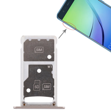 2 SIM Card Tray / Micro SD Card Tray for Huawei Enjoy 6 / AL00, For Huawei Enjoy 6 / AL00, For Huawei Enjoy 6