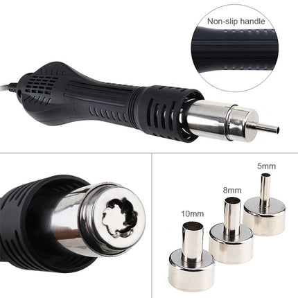 Kaisi K-858D SMD Hot-Air Soldering Station LED Digital Display Support Controllable Temperature for Desoldering + Air Nozzles, EU Plug, K-858D, EU Plug, K-858D, US Plug