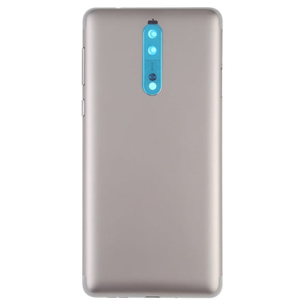 Battery Back Cover with Camera Lens Frame & Side Keys for Nokia 8, For Nokia 8, Nokia 8