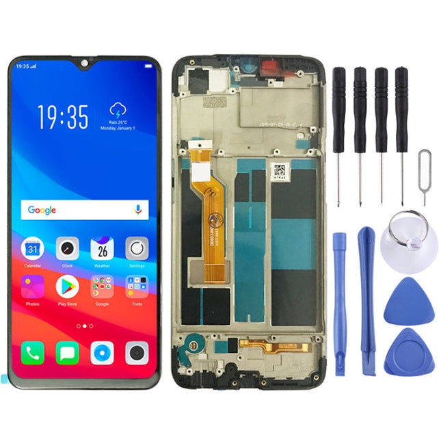 LCD Screen and Digitizer Full Assembly with Frame for OPPO A7X / F9 / F9 Pro / Realme 2 Pro