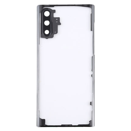 For Samsung Galaxy Note 10 N970 N9700 Transparent Battery Back Cover with Camera Lens Frame, For Galaxy Note 10
