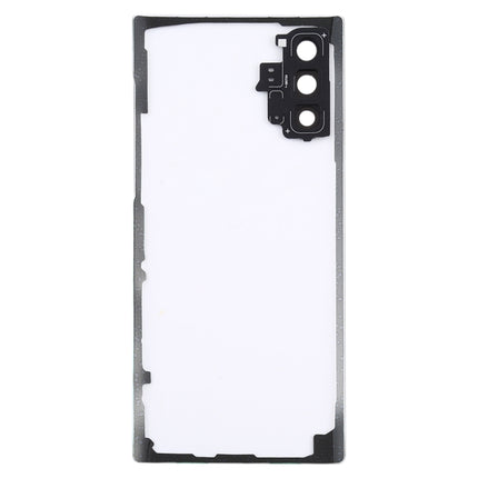 For Samsung Galaxy Note 10 N970 N9700 Transparent Battery Back Cover with Camera Lens Frame, For Galaxy Note 10