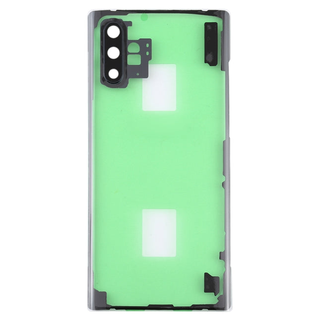 For Samsung Galaxy Note 10+ N975 N9750 Transparent Battery Back Cover with Camera Lens Frame, For Galaxy Note 10+