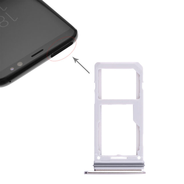 For Galaxy S8 / S8+ 2 SIM Card Tray / Micro SD Card Tray, For Galaxy S8 / S8+, For Samsung Galaxy S8(Double), For Galaxy S8 / S8+(Double  SIM)