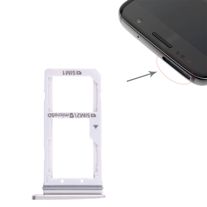 For Galaxy S7 2 SIM Card Tray / Micro SD Card Tray, For Galaxy S7, For Samsung Galaxy S7