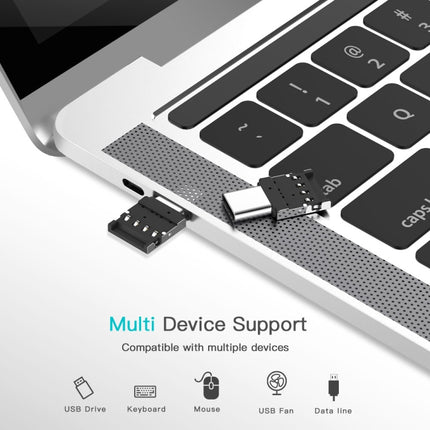 Mini Aluminum Alloy USB-C / Type-C Male to USB Female OTG Adapter Connector