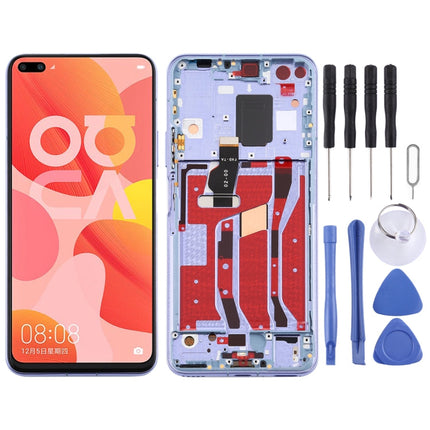 LCD Screen and Digitizer Full Assembly with Frame for Huawei Nova 6 5G