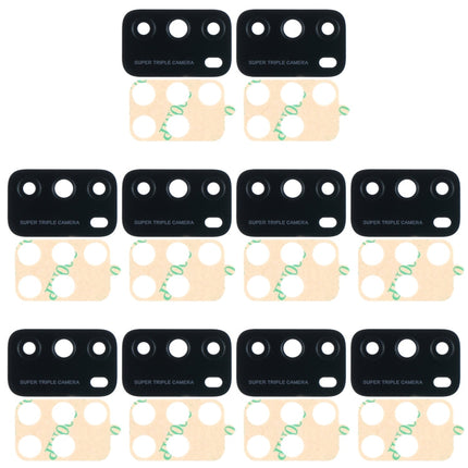 10 PCS Back Camera Lens for Xiaomi Poco M3 M2010J19CG M2010J19CI