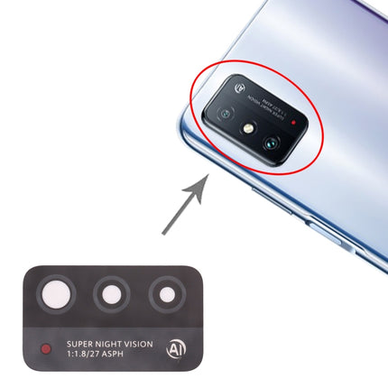 For Honor X10 Max 5G 10pcs Back Camera Lens