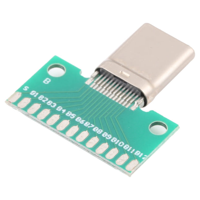 Double-sided Positive and Negative Type C Male Test Board USB 3.1 with PCB 24pin Welded