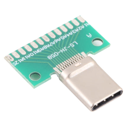 Double-sided Positive and Negative Type C Male Test Board USB 3.1 with PCB 24pin Welded