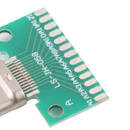 Double-sided Positive and Negative Type C Male Test Board USB 3.1 with PCB 24pin Welded
