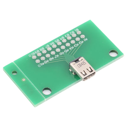Micro HDMI Female Test Board 19pin, 19pin Micro HDMI Female