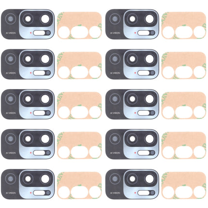 10 PCS Back Camera Lens for Xiaomi Redmi Note 10 5G / Redmi Note 10T 5G M2103K19G M2103K19C