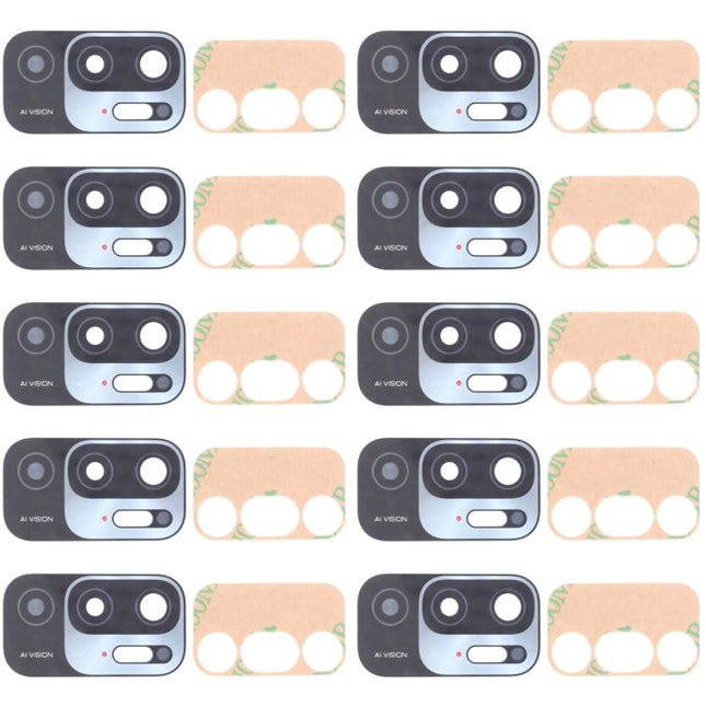 10 PCS Back Camera Lens for Xiaomi Redmi Note 10 5G / Redmi Note 10T 5G M2103K19G M2103K19C