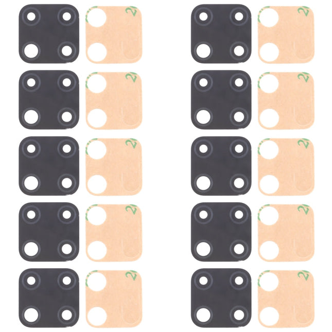 For OPPO Realme C25 RMX3193, RMX3191 10pcs Back Camera Lens