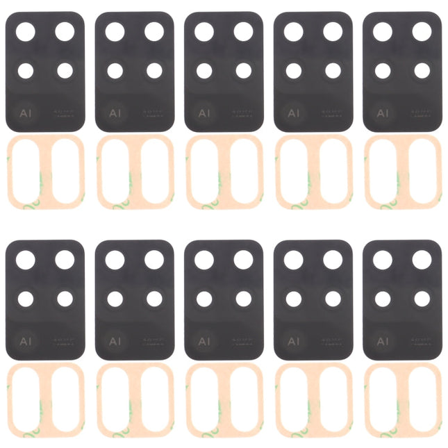 For OPPO Reno5 Lite CPH2205 10pcs Back Camera Lens, For OPPO Reno5 Lite