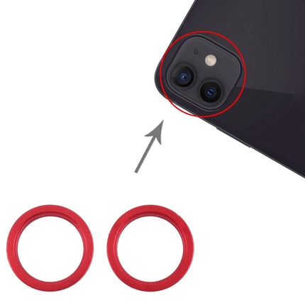 2 PCS Rear Camera Glass Lens Metal Outside Protector Hoop Ring for iPhone 13, For iPhone 13, For iPhone 13 (Outside)