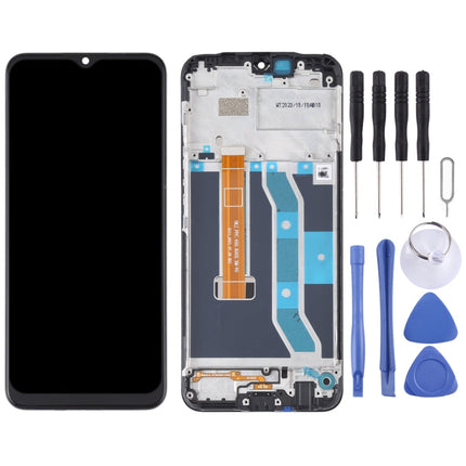 Original LCD Screen and Digitizer Full Assembly With Frame for OPPO Realme C15 RMX2180(Standard Version MTK)