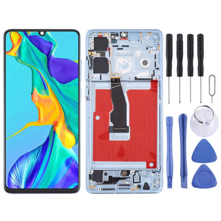 LCD Screen and Digitizer Full Assembly With Frame for Huawei P30