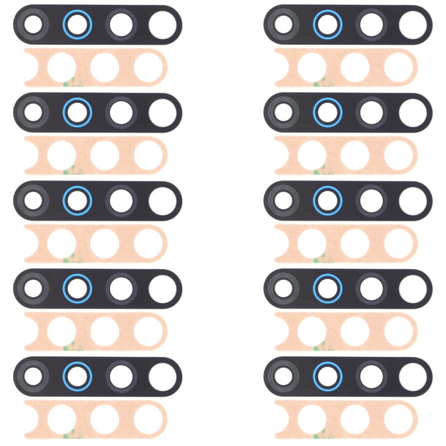 For Tecno Camon 12 CC7s 10pcs Back Camera Lens, For Tecno Camon 12