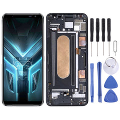 OLED Material LCD Screen and Digitizer Full Assembly with Frame for Asus ROG Phone 3 ZS661KS I003DD