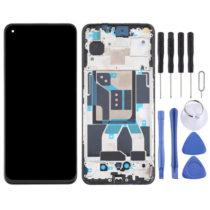 Original Super AMOLED Material LCD Screen and Digitizer Full Assembly with Frame for OPPO Realme GT 5G RMX2202
