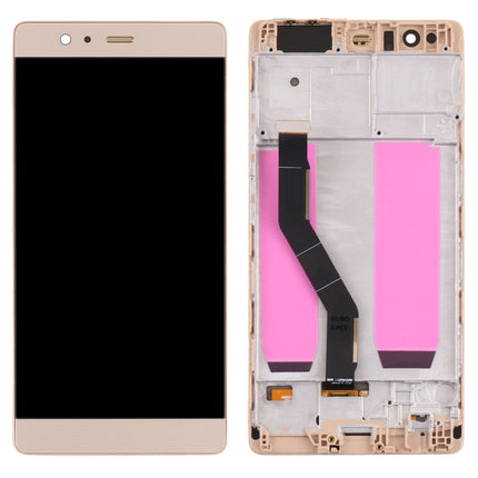 OLED Material LCD Screen and Digitizer Full Assembly with Frame for Huawei P9 Plus