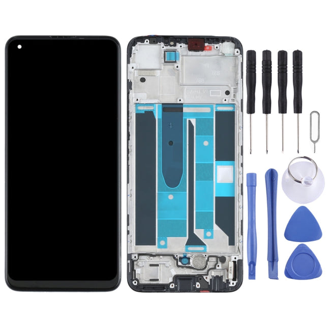 Original LCD Screen and Digitizer Full Assembly with Frame for OPPO Realme 8 4G