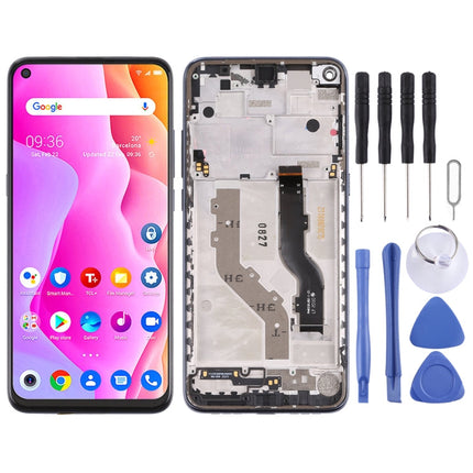 LCD Screen and Digitizer Full Assembly with Frame for TCL 10L / 10 Lite T770H, For TCL 10L / 10 Lite(Silver), For TCL 10L / 10 Lite