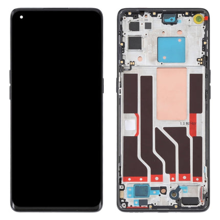 Original LCD Screen and Digitizer Full Assembly with Frame For OPPO Reno5 Pro 5G