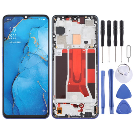 Original LCD Screen and Digitizer Full Assembly with Frame For OPPO Reno3 5G/Reno3 Youth/F15/Find X2 Lite/K7 5G