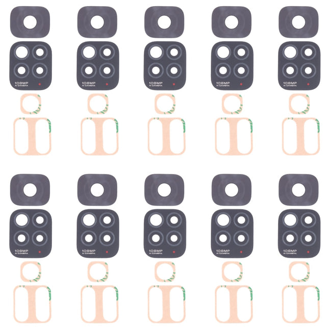 10 PCS Back Camera Lens For Xiaomi Redmi Note 11S 2201117SG 2201117SI