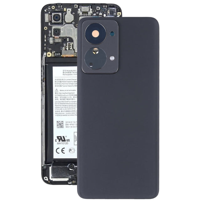 For OnePlus Nord 2T Battery Back Cover with Camera Lens Frame, For OnePlus Nord 2T (with Camera Lens Frame)