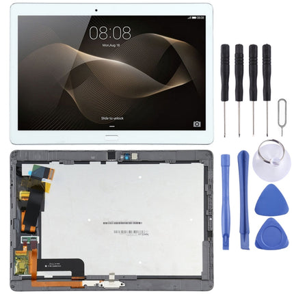 Original LCD Screen For Huawei MediaPad M2 10.0 M2-A01W/M2-A01L Digitizer Full Assembly With Frame, For Huawei MediaPad M2 10.0(Original)