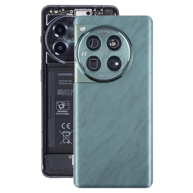 For OnePlus 12 PJD110 CPH2573 CPH2581 Original Glass Battery Back Cover with Camera Lens, For OnePlus 12(Original with Camera Lens Frame)