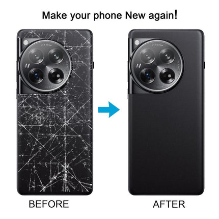 For OnePlus 12 PJD110 CPH2573 CPH2581 Original Glass Battery Back Cover with Camera Lens, For OnePlus 12(Original with Camera Lens Frame)