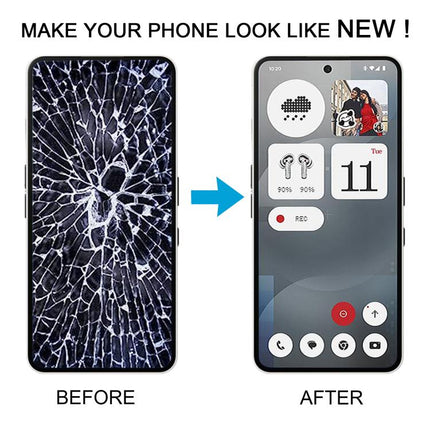 For Nothing Phone 3a A059 AMOLED Original LCD Screen Digitizer Full Assembly with Frame, For Nothing Phone 3a(Original,Black)