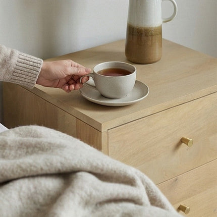 Minimalist Mango Wood Oslo Bedside Table