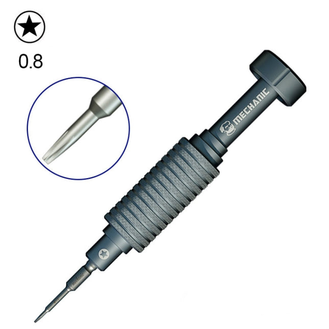 MECHANIC Mortar Mini iShell Five Star 0.8mm Phone Repair Precision Screwdriver, Five Star 0.8