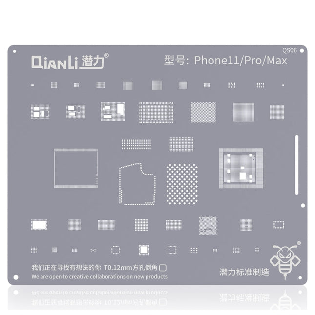 QIANLI QS06 Replacement Bumblebee Stencil For iPhone 11 / 11 Pro / Max