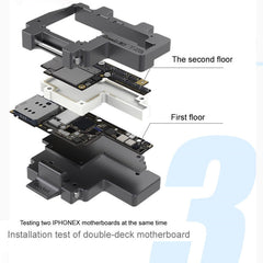 Qianli iSocket 3 In 1 Motherboard Layered Test Frame Upper Lower Layers Logic Board Function Fast Test Holder For iPhone X / XS / XS Max, Qianli iSocket For iPhone X / XS / XS Max