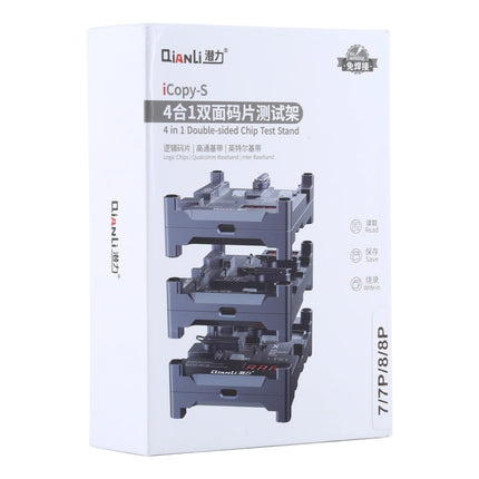 Qianli iCopy-S Double Sided Chip Test Stand 4 in1 Logic Baseband EEPROM Chip Non-removal For iPhone 7 / 7 Plus / 8 / 8 Plus, For iPhone 7 / 7 Plus / 8 / 8 Plus