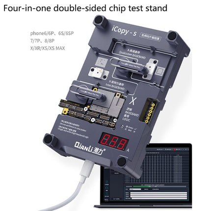 Qianli iCopy-S Double Sided Chip Test Stand 4 in1 Logic Baseband EEPROM Chip Non-removal For iPhone 7 / 7 Plus / 8 / 8 Plus, For iPhone 7 / 7 Plus / 8 / 8 Plus
