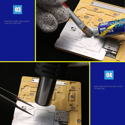 MECHANIC MR3 3 in 1 Mid-Layer Planting Tin Platform for iPhone X/XS/XS Max, Mechanic MR3