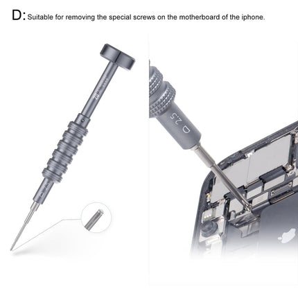 QIANLI 5 in 1 Multi-purpose 2D Grenade Magnetic Screwdriver Set, 2D