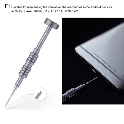 QIANLI 5 in 1 Multi-purpose 2D Grenade Magnetic Screwdriver Set, 2D